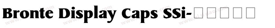 Bronte Display Caps SSi字体转换